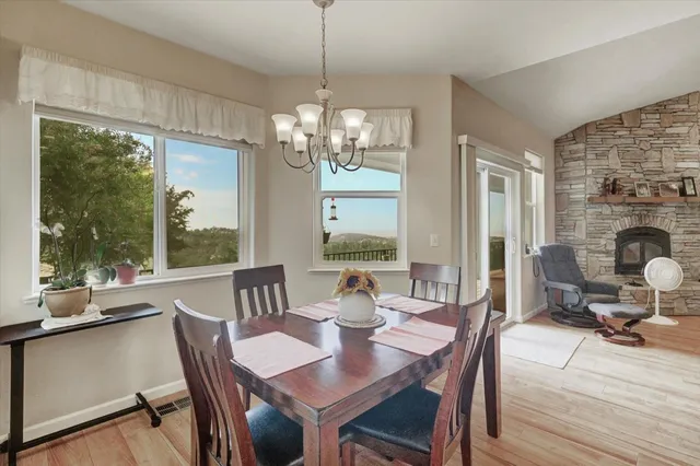 a living room with furniture and windows