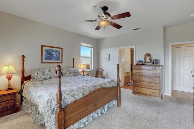a bathroom with a toilet a sink a mirror a vanity and shower