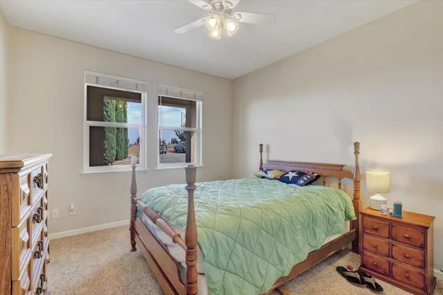 a view of a city street from a building