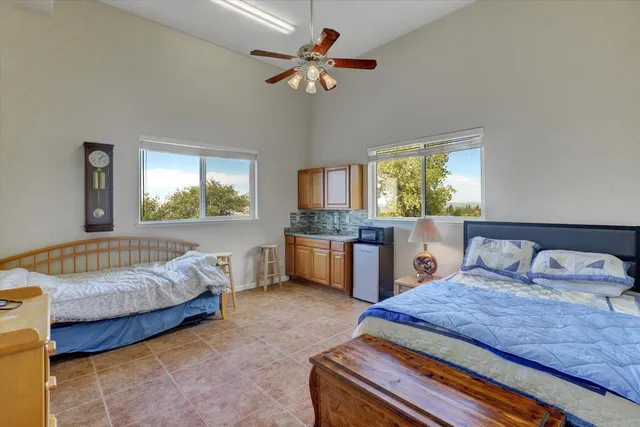 a view of a balcony with an outdoor space