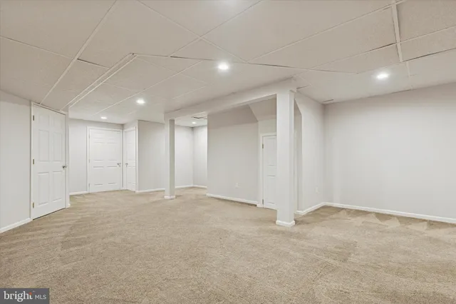 a view of an empty room