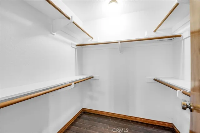 a view of small space with empty racks