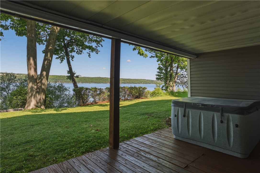 5580 Peach Orchard Road Hector, NY 14841 - Photo 37 of 50 Hot tub off of the lower level exercise room