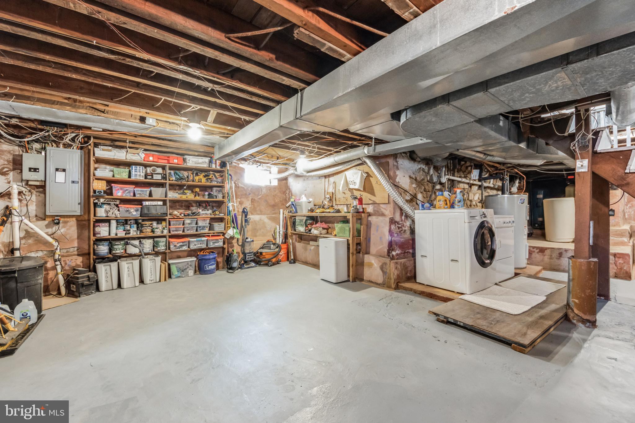 1824 Forest Grove Road Furlong, PA 18925 - Photo 23 of 29 Large unfinished basement with laundry