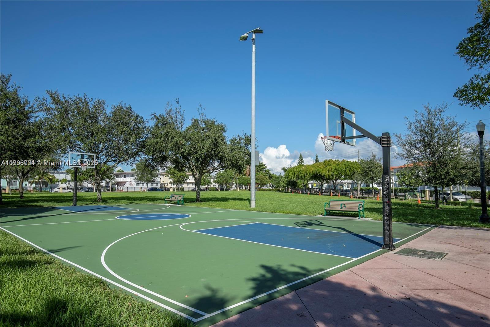 7975 Crespi Boulevard, Unit 1 Miami Beach, FL 33141 - Photo 19 of 21 a view of a basketball court