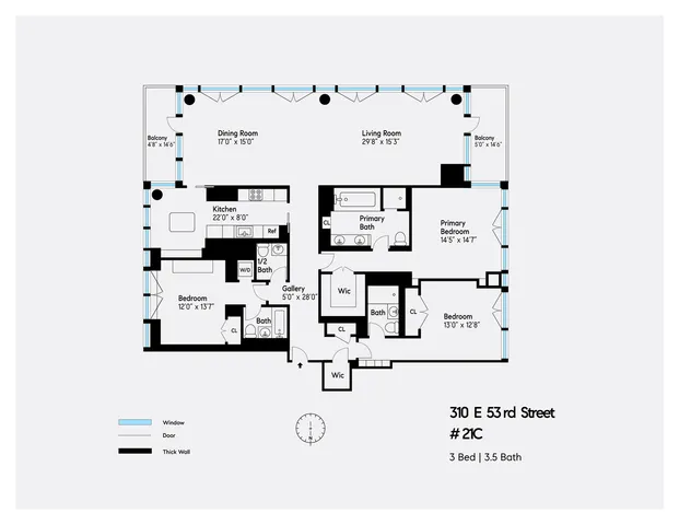 $16,500 | 310 East 53rd Street, Unit 21C | Midtown East