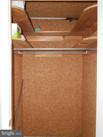 a close view of closet