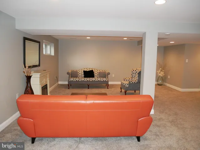 a room with furniture