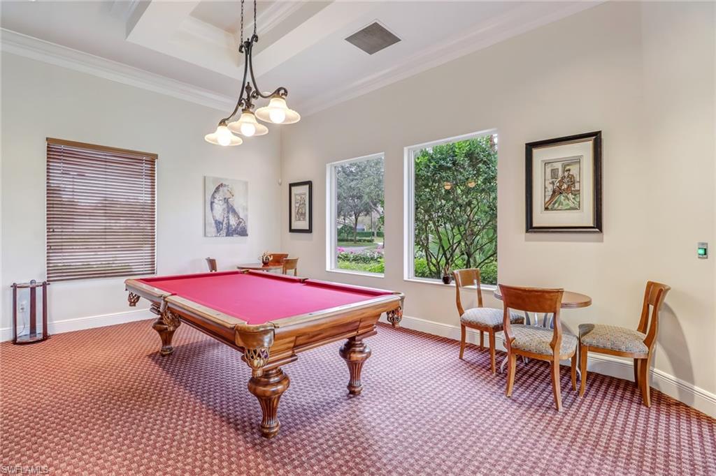 2346 Butterfly Palm Drive Naples, FL 34119 - Photo 45 of 45 Playroom with billiards and ornamental molding