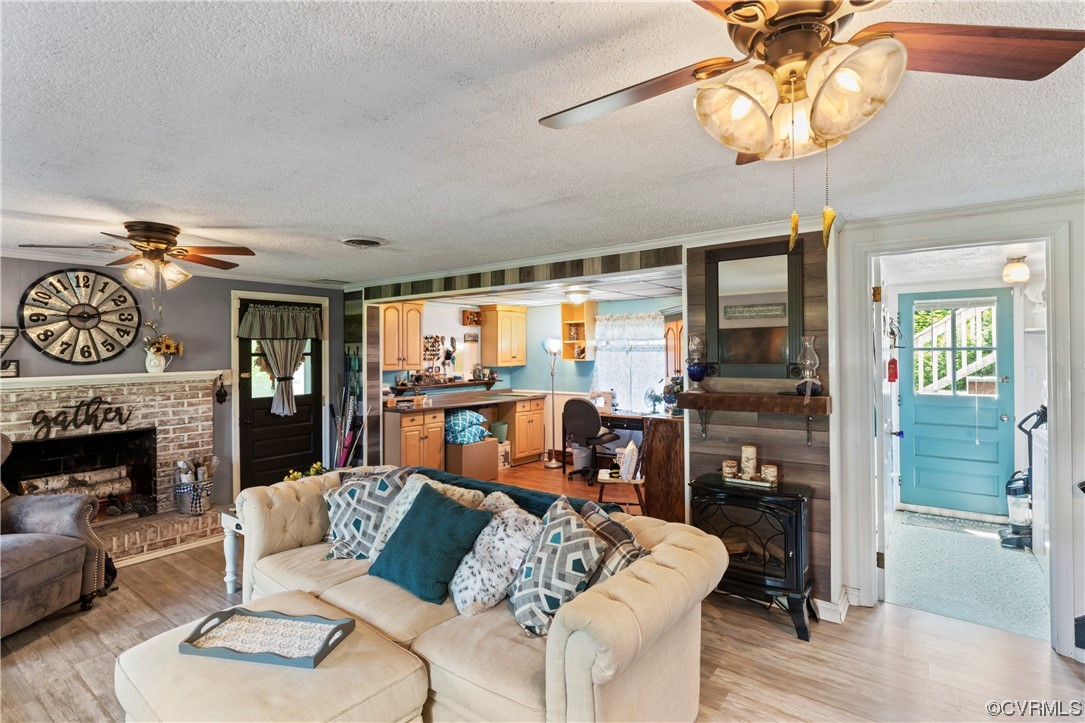 800 Adkins Road Chesterfield, VA 23236 - Photo 20 of 37 a living room with furniture and a fireplace