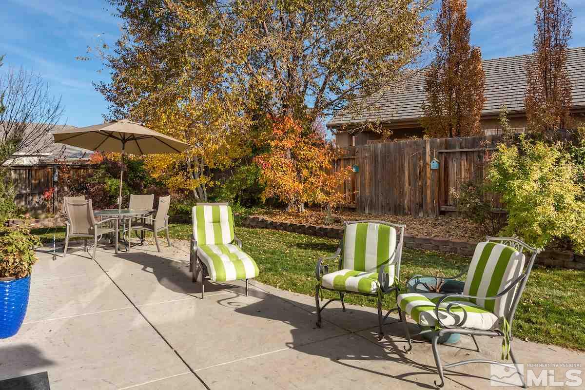 10600 Sterling Ridge Way Reno, NV 89521 - Photo 22 of 25 a view of backyard with outdoor seating and plants