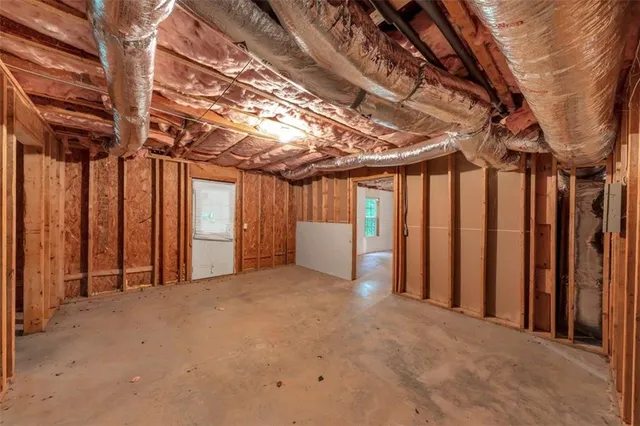 a view of an empty room