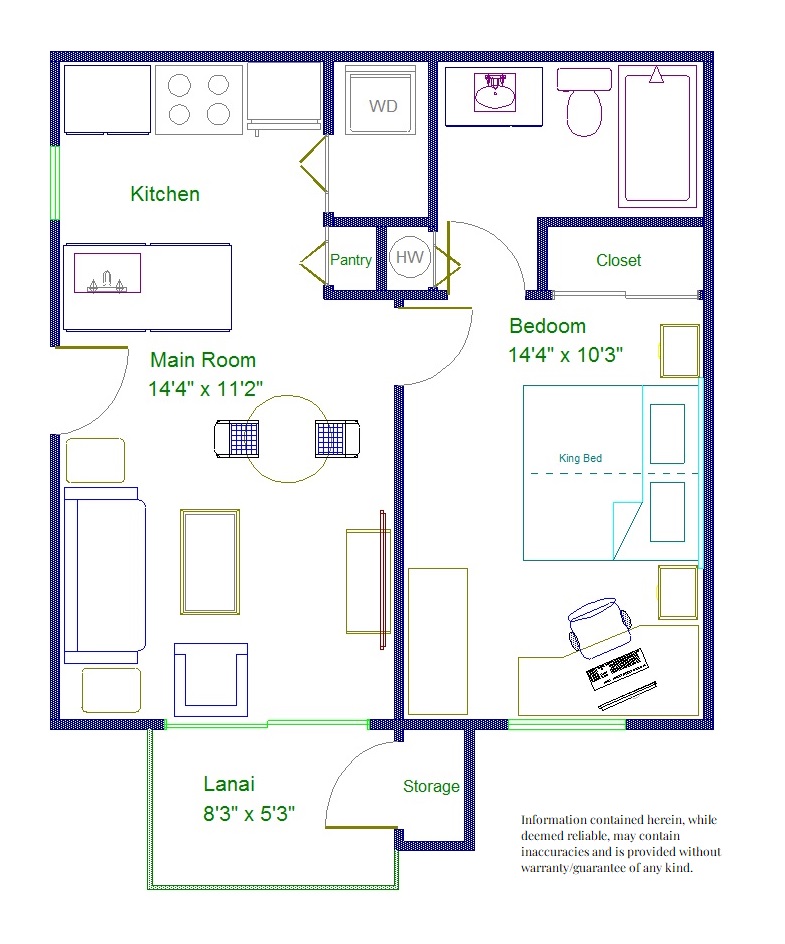 68-3831 Lua Kula Street, Unit E102 Waikoloa, HI 96738 - Photo 26 of 26 a picture of a bench in front of a door