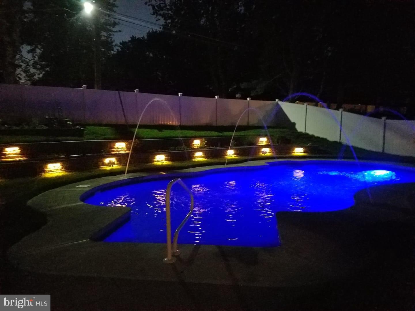 508 Perry Drive Mount Laurel, NJ 08054 - Photo 40 of 61 Night shot of the pool with lights