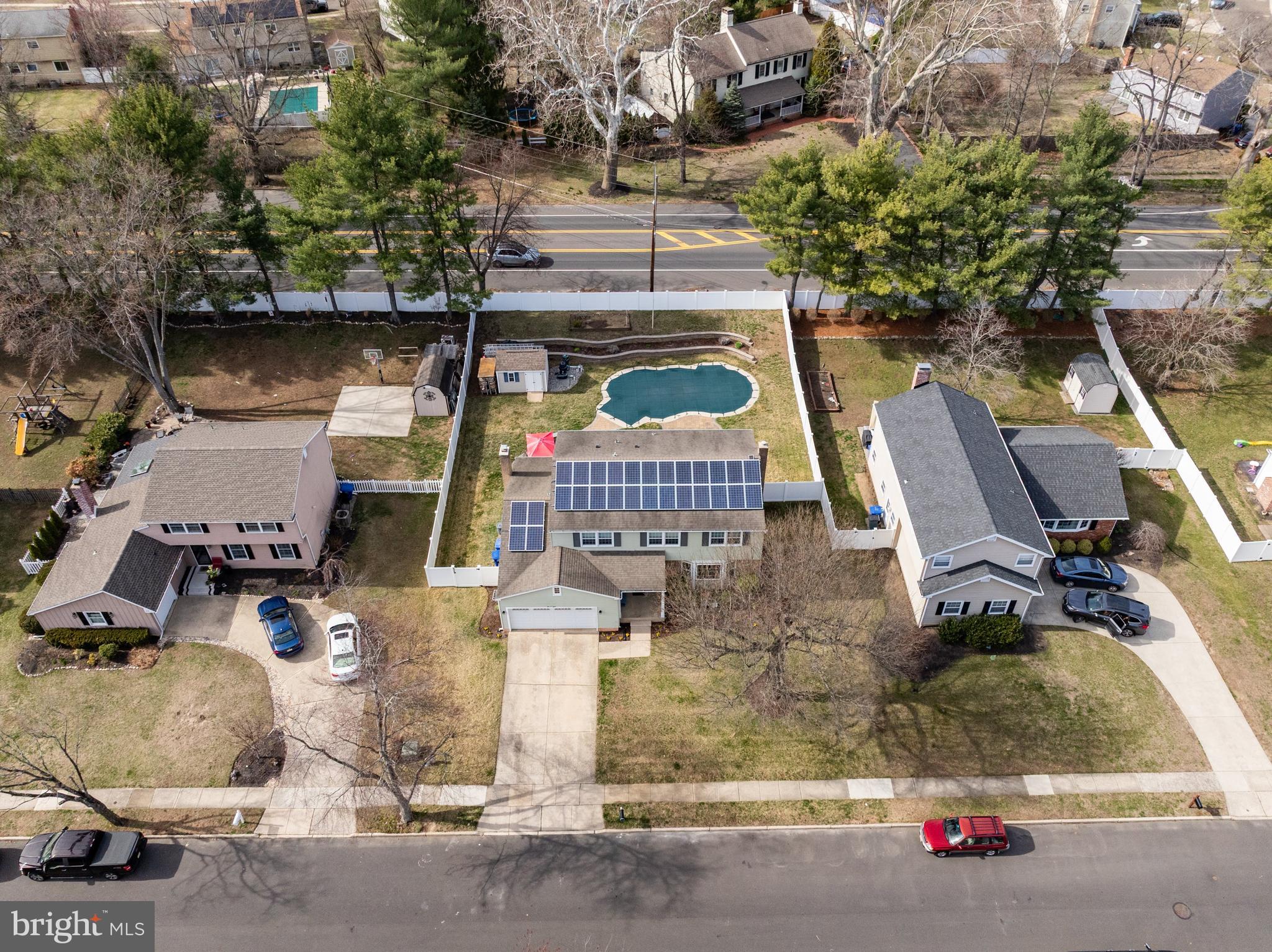 508 Perry Drive Mount Laurel, NJ 08054 - Photo 51 of 61 an aerial view of a house with a yard and garage