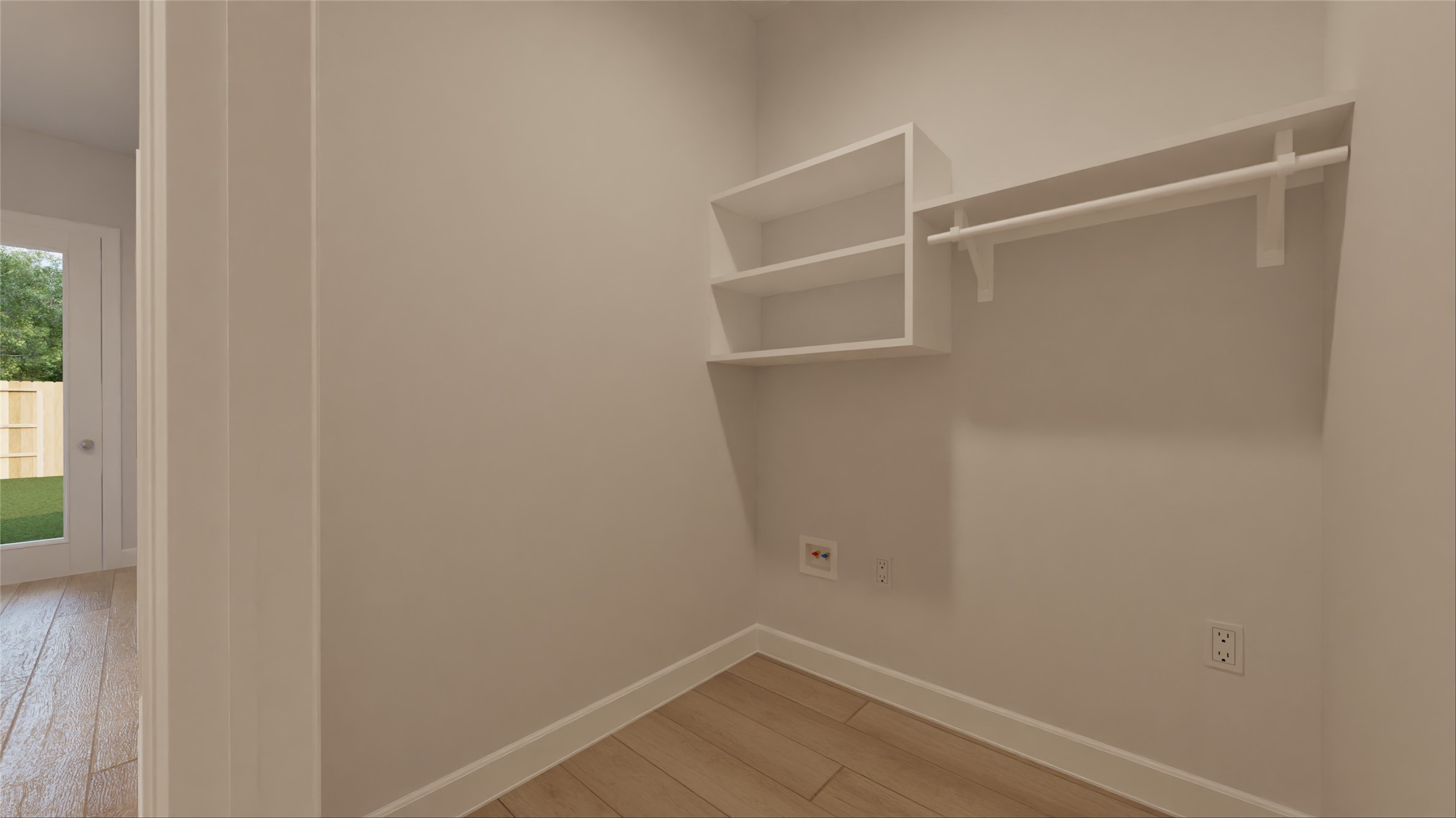 1514 Gentle Wind Court Angleton, TX 77515 - Photo 25 of 27 a view of a room with racks on the wall