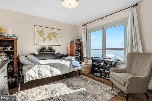 a view of snow on the side of a road