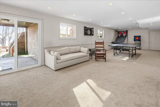 a backyard of a house with lots of green space and mountain view
