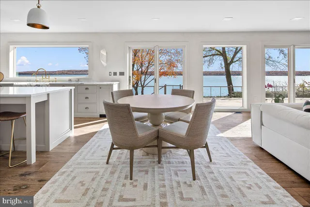 a workspace with furniture and window