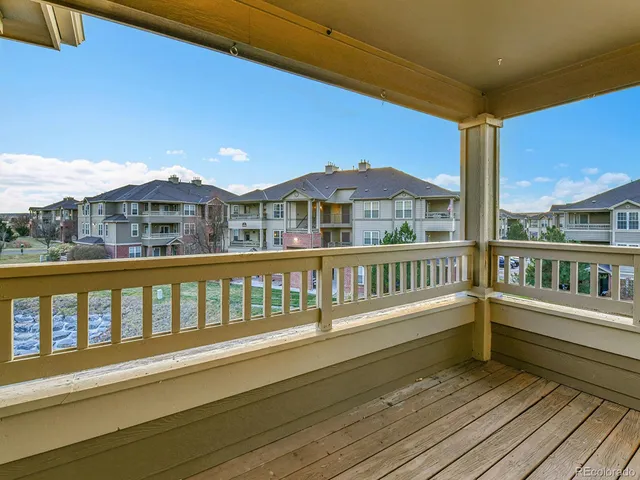a view of a city from a balcony