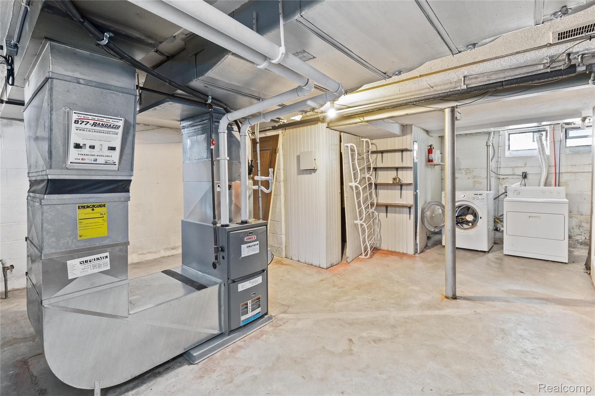 4359 Harvard Road Detroit, MI 48224 - Photo 29 of 32 Basement mechanicals and laundry