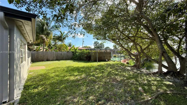 a backyard of a house