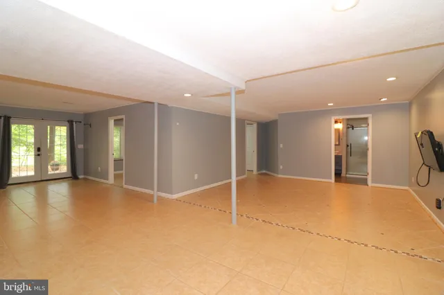 a view of an empty room