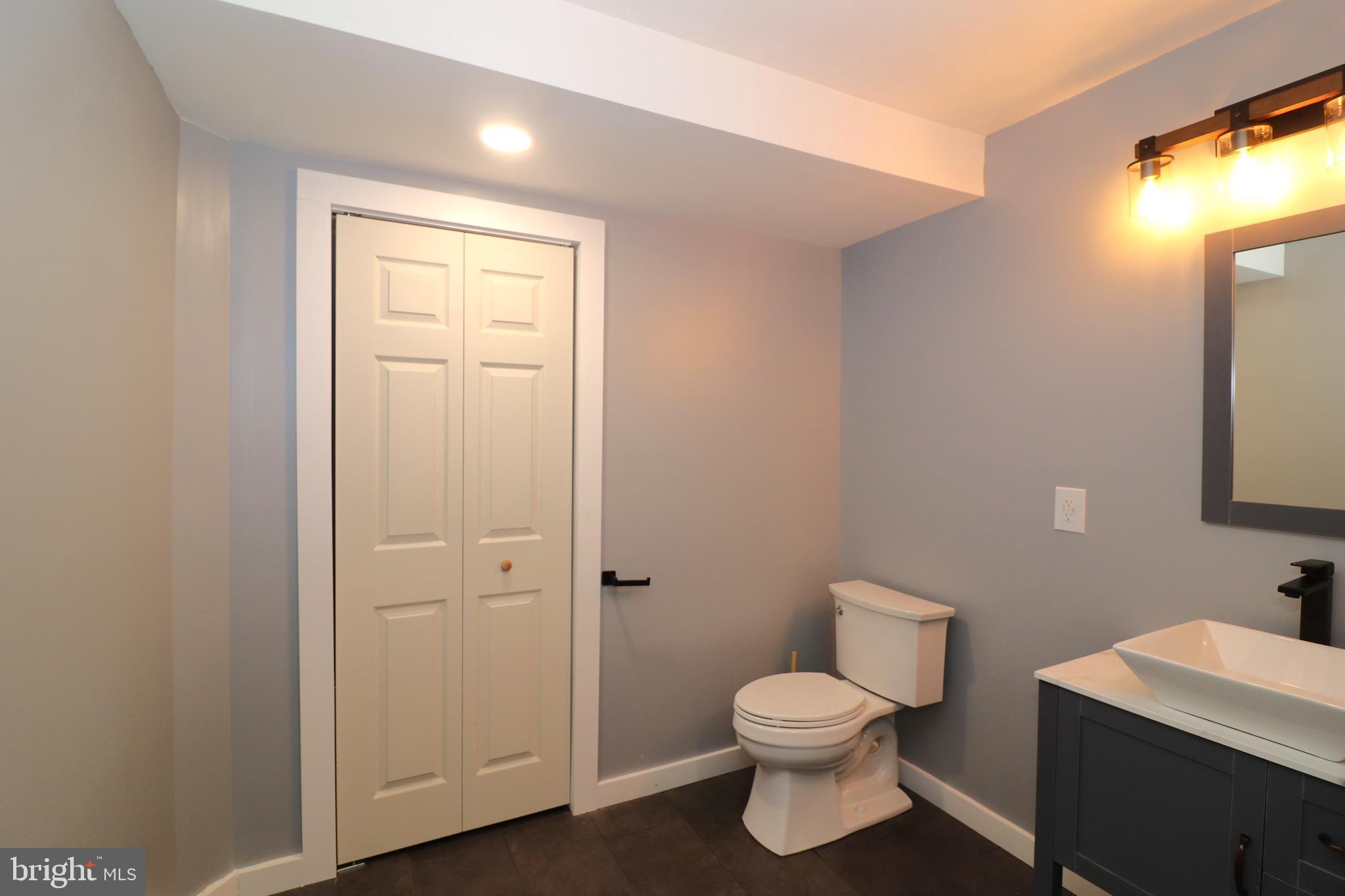 1111 Eastover Parkway Locust Grove, VA 22508 - Photo 40 of 62 a bathroom with a toilet a sink and mirror