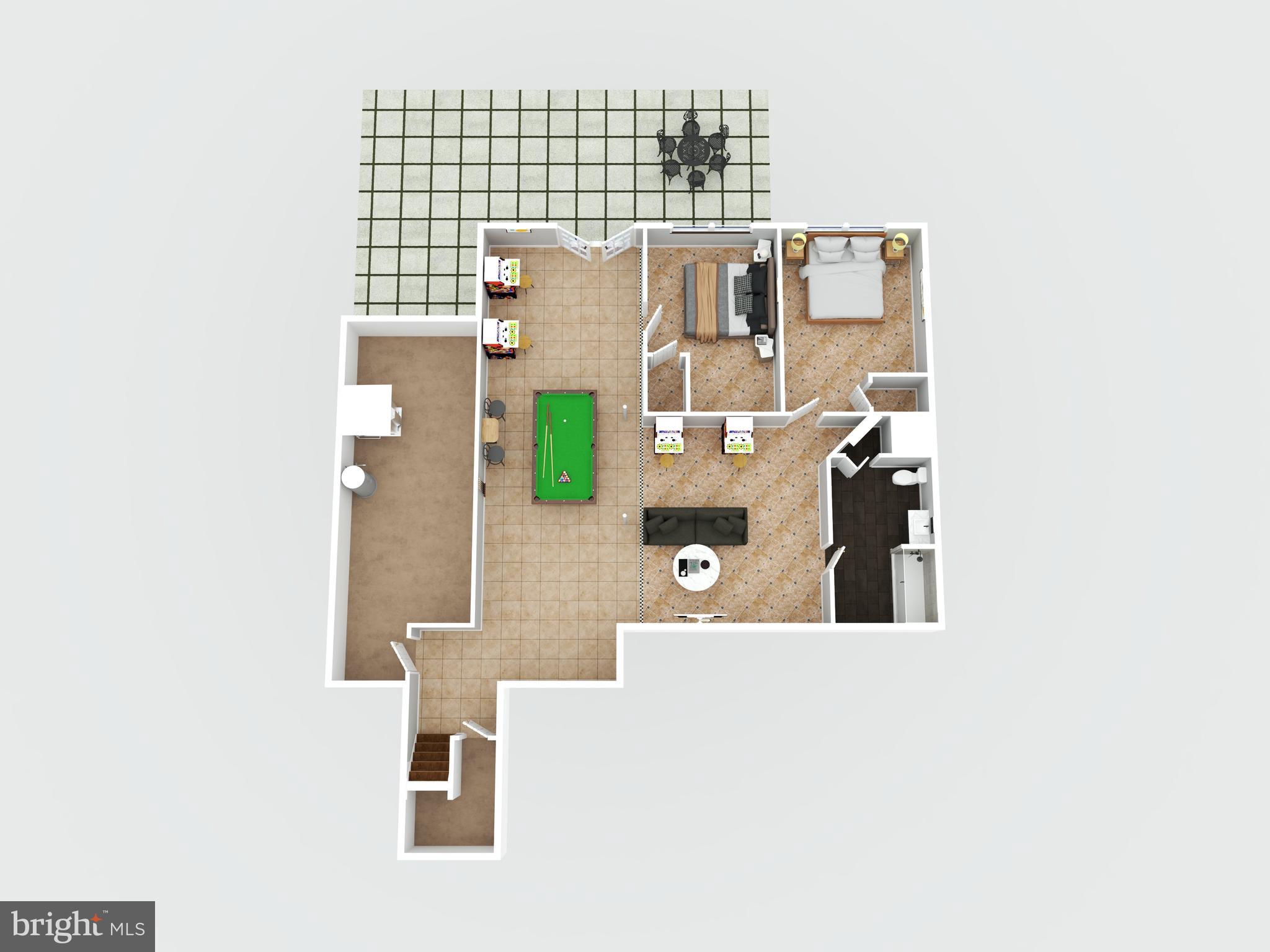 1111 Eastover Parkway Locust Grove, VA 22508 - Photo 62 of 62 3D Floor Plan Lower Level