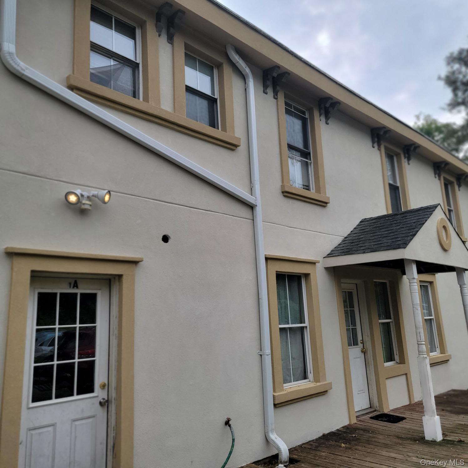 a front view of a house