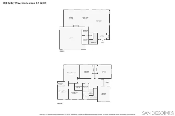 $1,199,000 | 803 Kelley Way, San Marcos, CA 92069