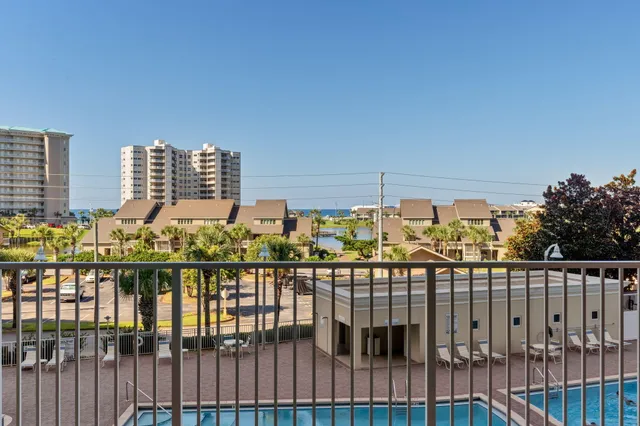 a city view from a balcony