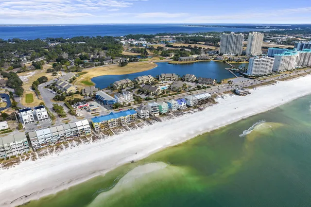 a view of a city with ocean view