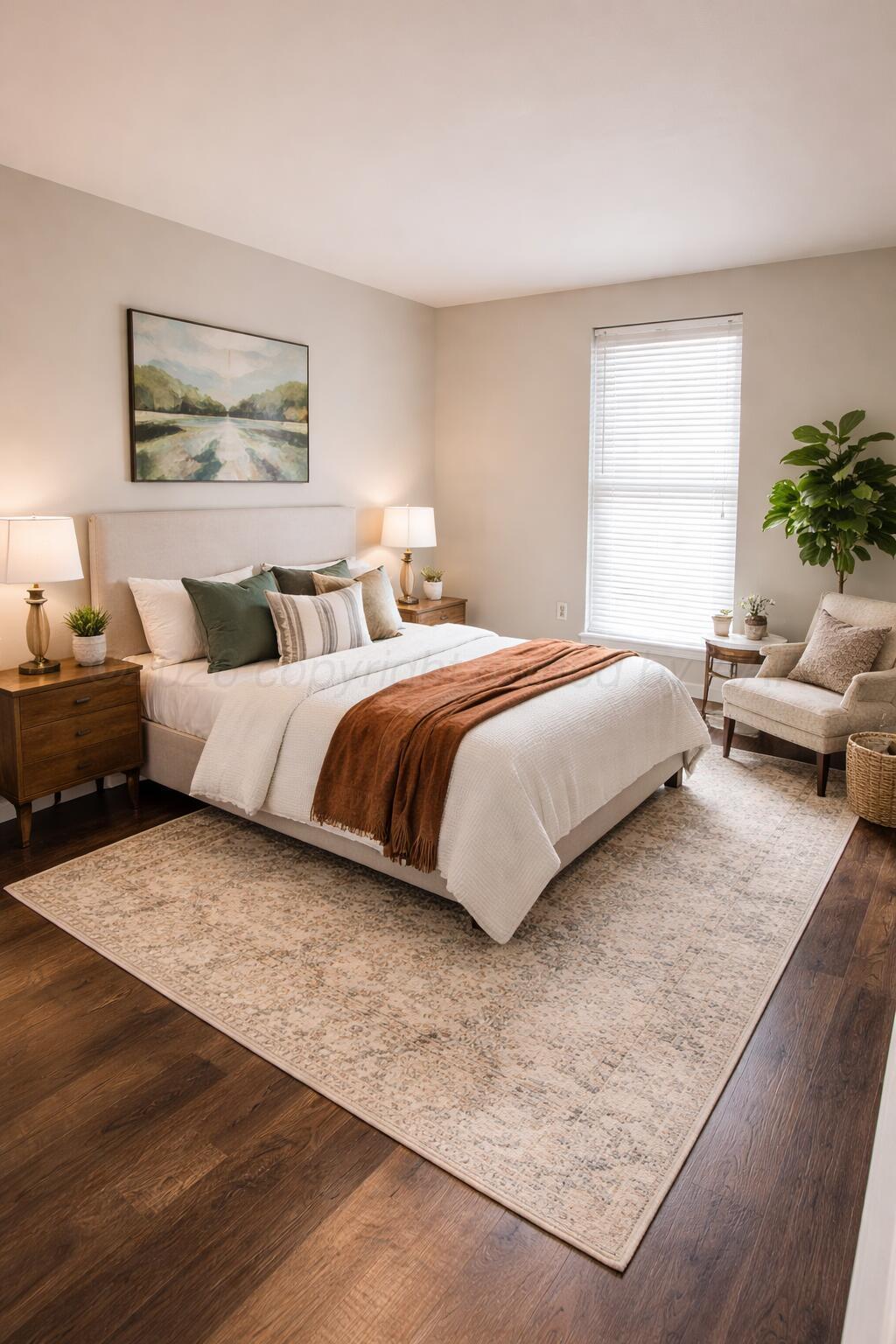 805 Oregon Trail Canyon, TX 79015 - Photo 12 of 14 a spacious bedroom with a large bed and a couch
