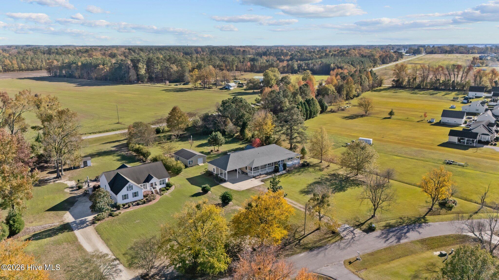 155 Teach's Cove Road Bath, NC 27808 - Photo 45 of 47 Aerial view of property opposite Bath Creek