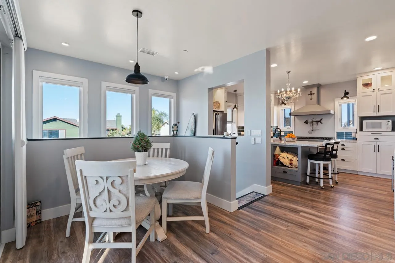 413 Delaware Street Imperial Beach, CA 91932 - Photo 17 of 37 a view of a dining room with furniture window and wooden floor
