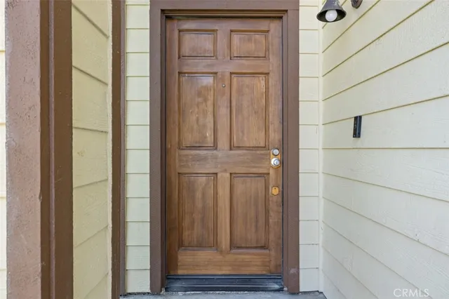 a view of front door
