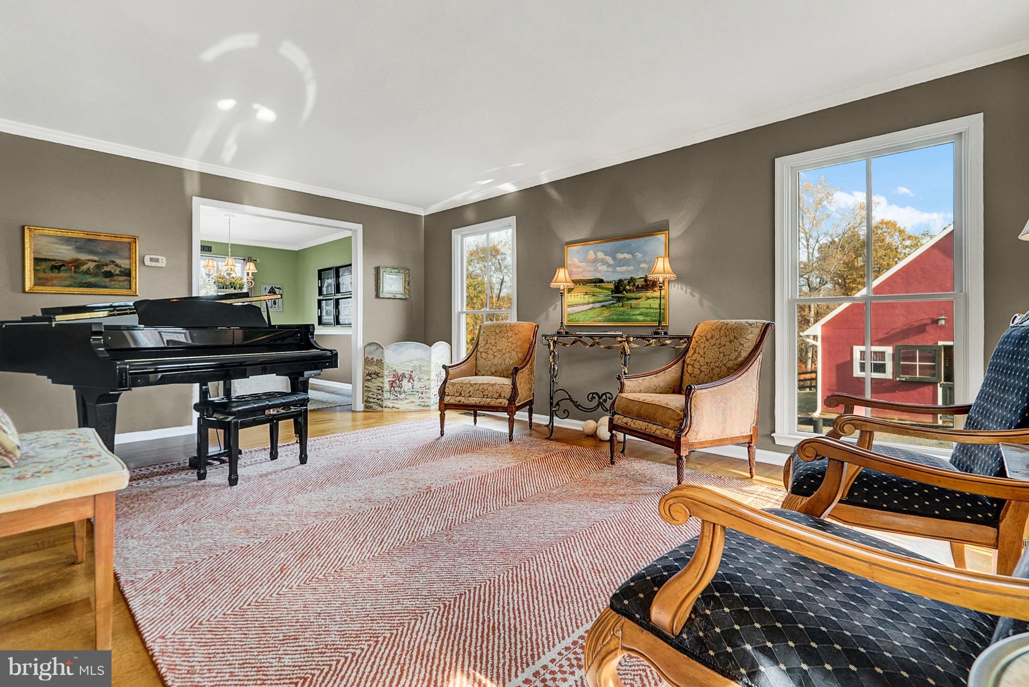 9692 Ridge View Drive Marshall, VA 20115 - Photo 2 of 26 a living room with furniture and a piano