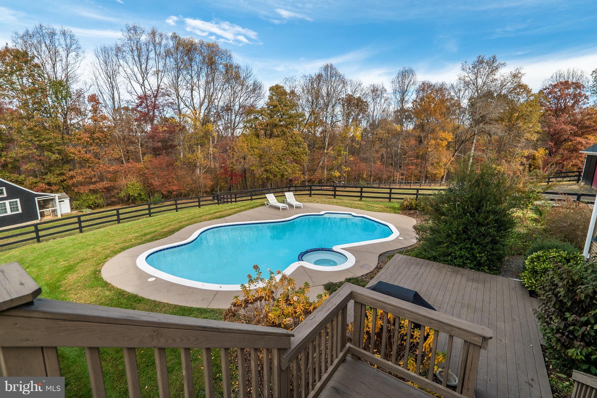 9692 Ridge View Drive Marshall, VA 20115 - Photo 24 of 26 a view of a swimming pool with a patio