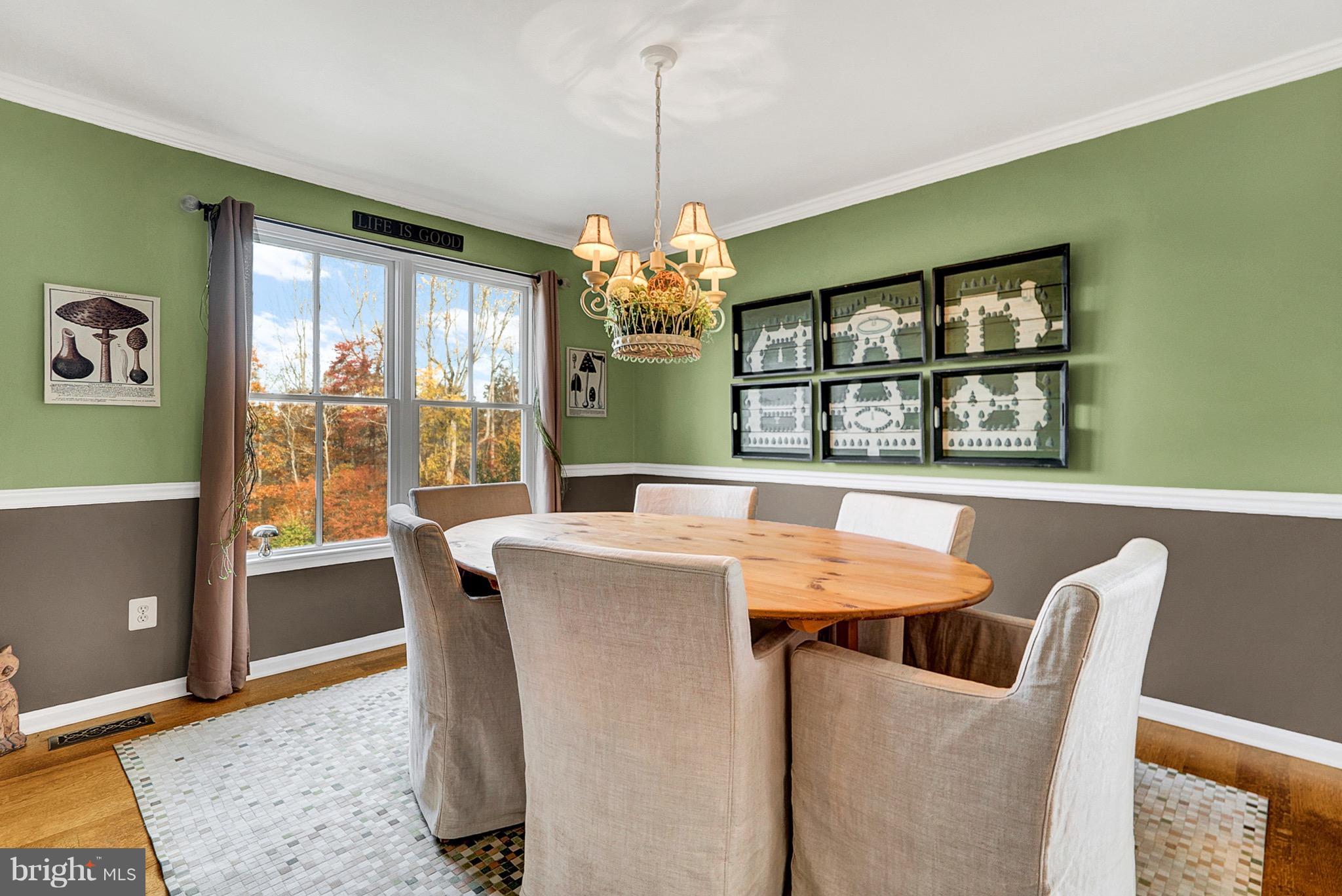 9692 Ridge View Drive Marshall, VA 20115 - Photo 4 of 26 a view of a dining room with furniture window and outside view