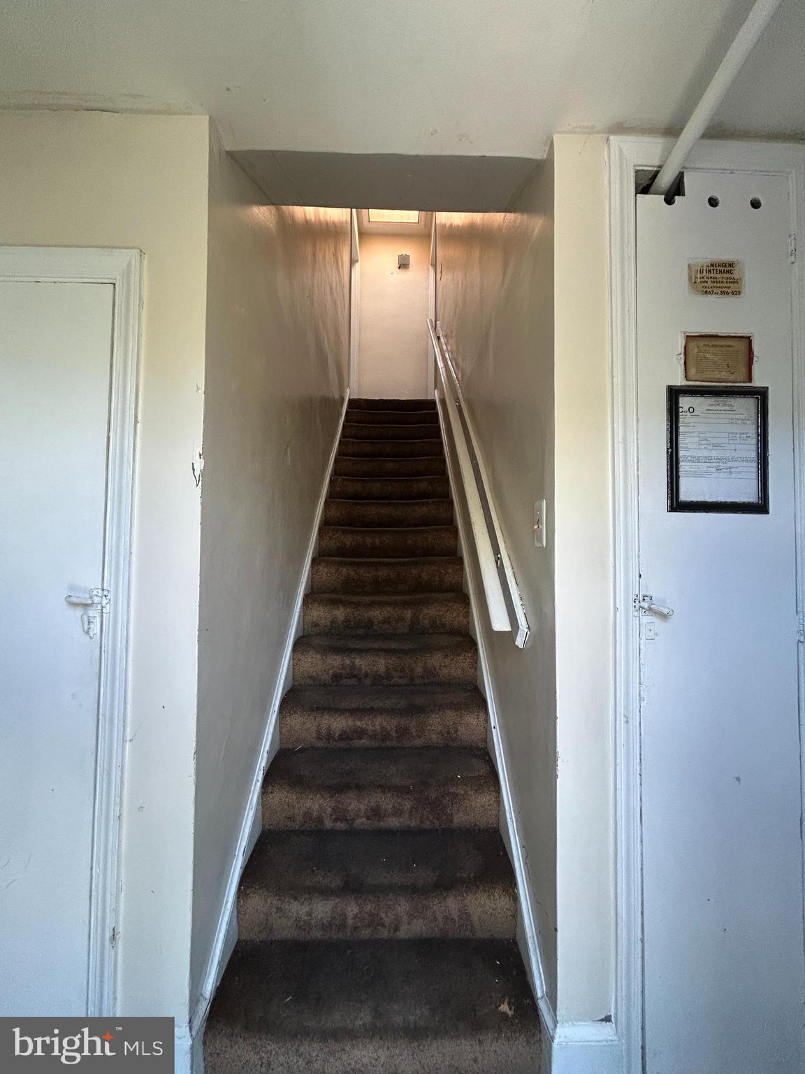 1918 I Street Northeast Washington, DC 20002 - Photo 20 of 29 a view of a hallway with staircase