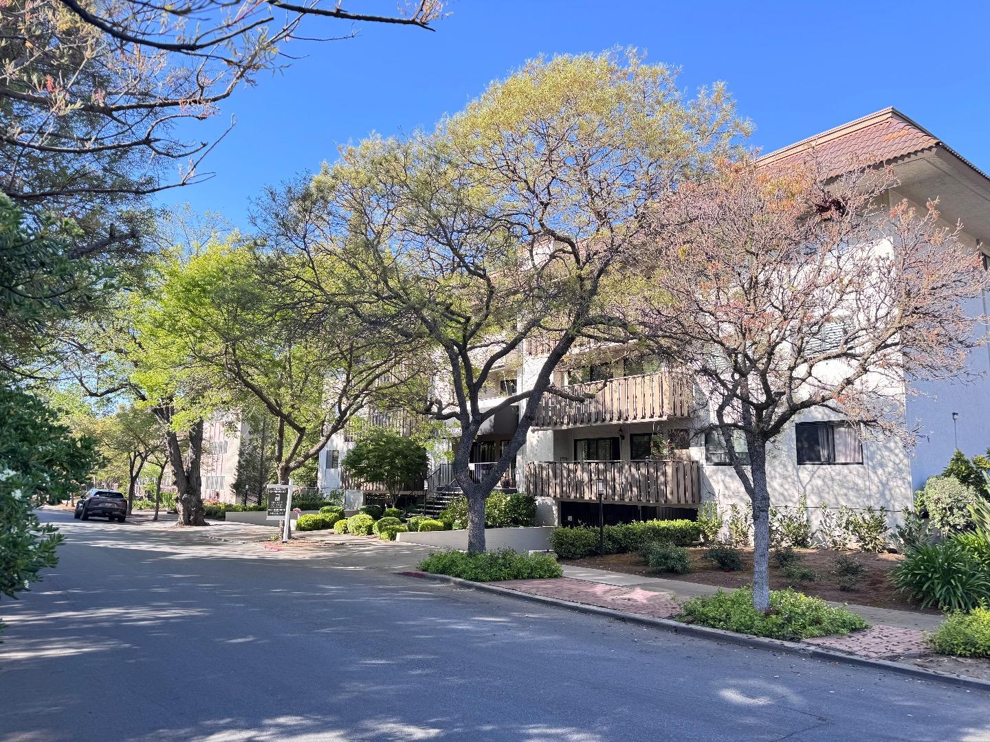 101 2nd Street, Unit 5 Los Altos, CA 94022 - Photo 34 of 48 a view of a building with large trees