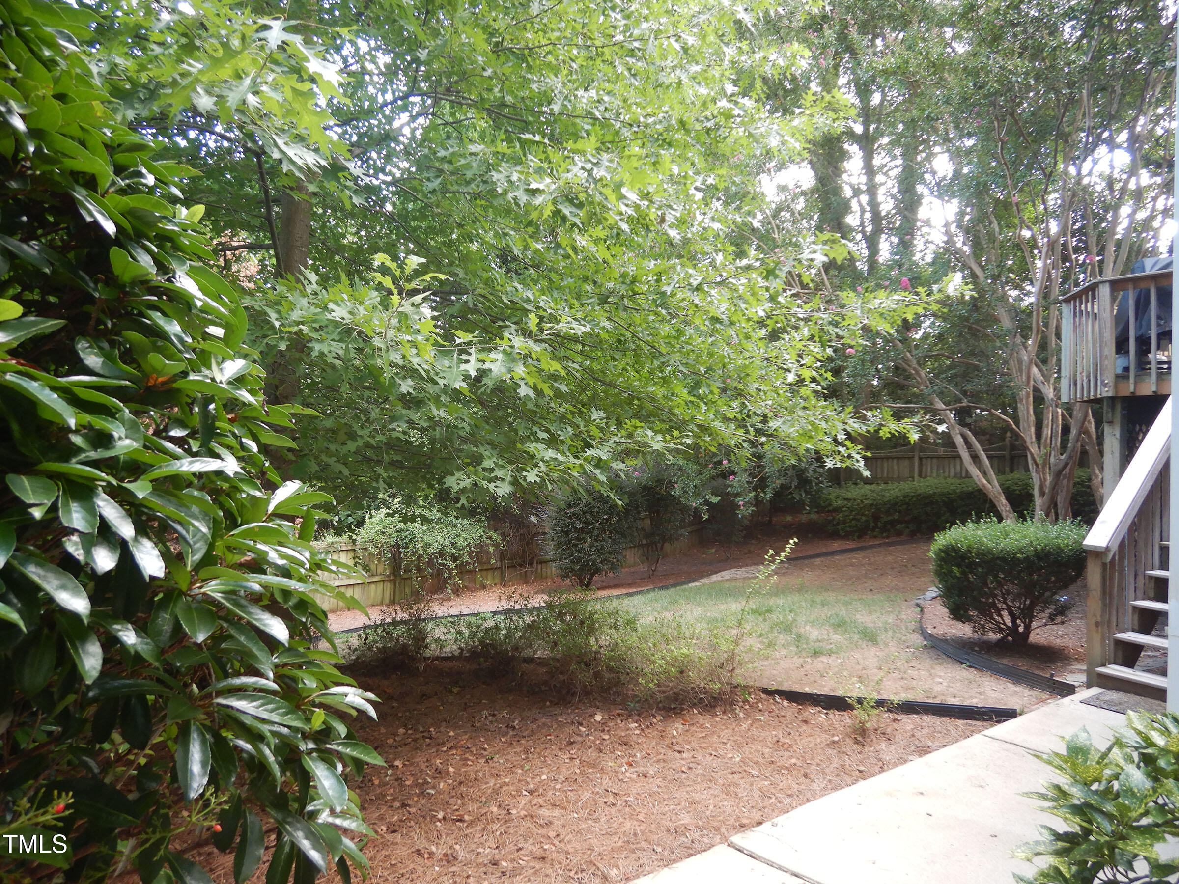 3100 Anderson Drive Raleigh, NC 27609 - Photo 28 of 31 a backyard of a house with lots of green space