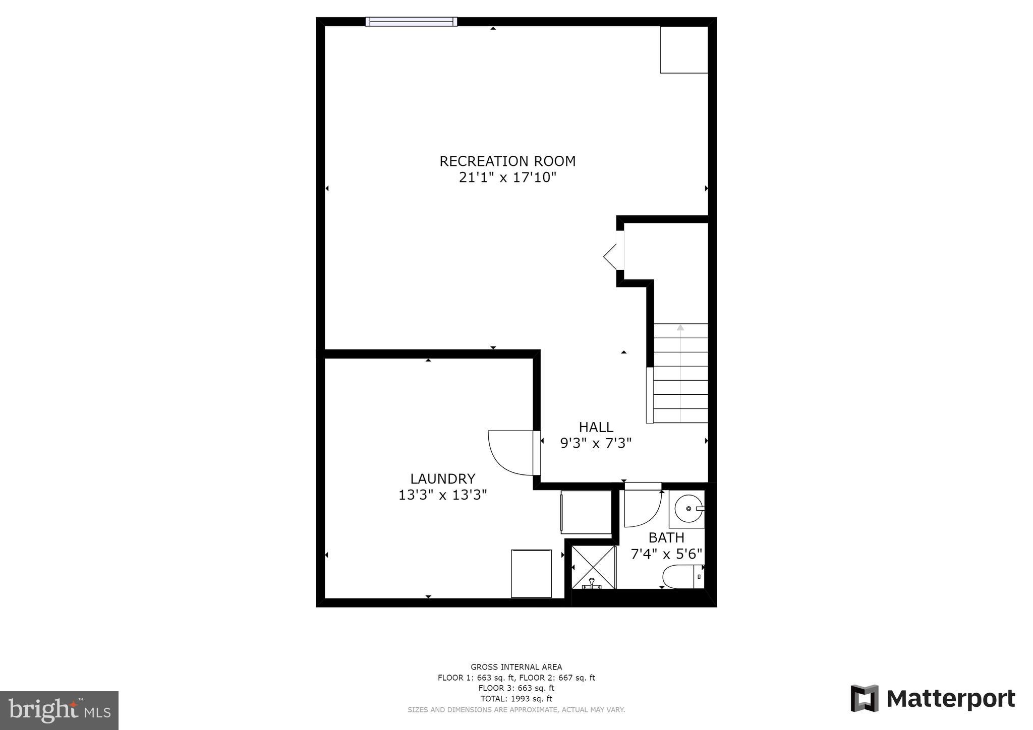 7419 Spring Tree Drive Springfield, VA 22153 - Photo 21 of 22 Basement floor plan