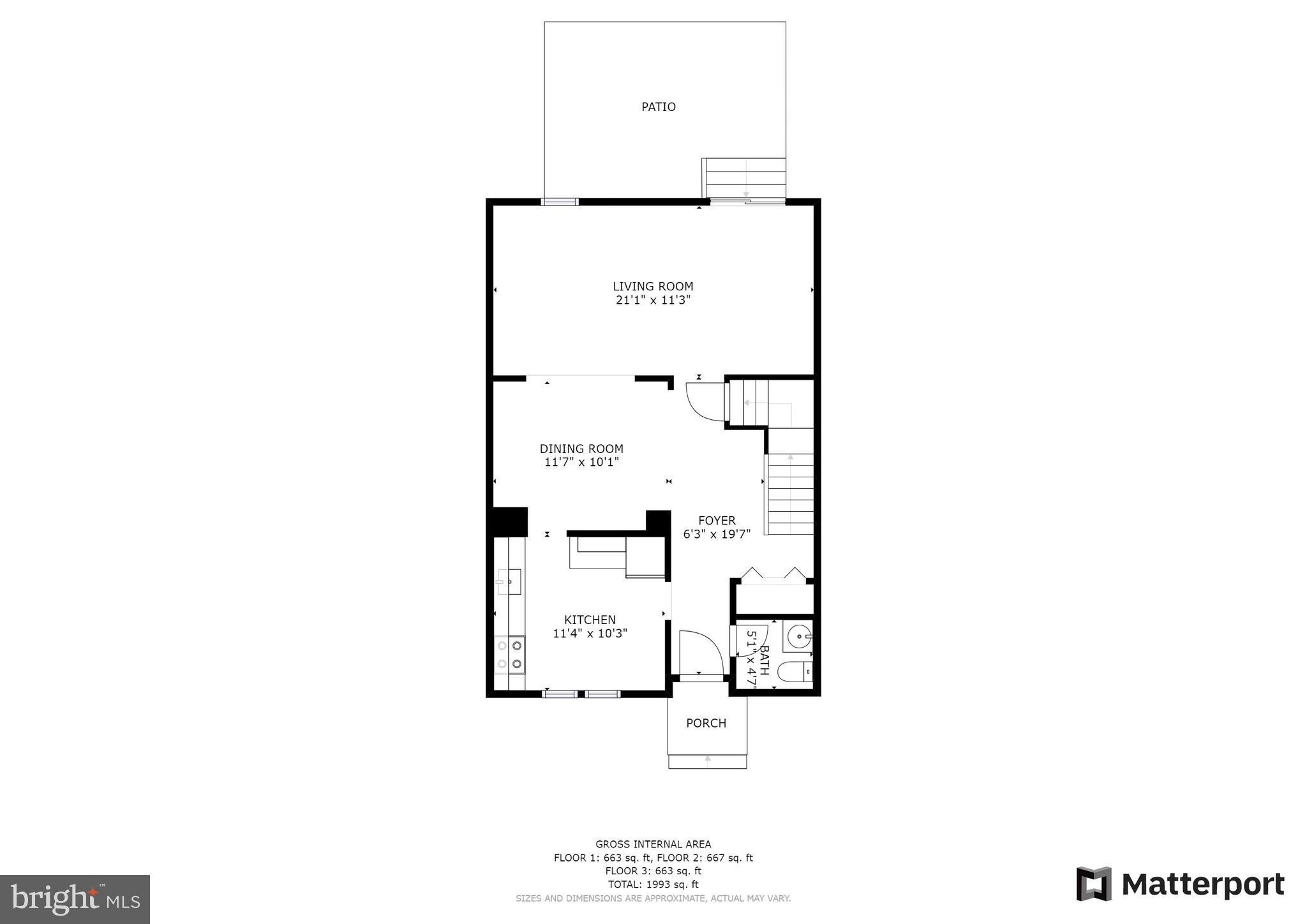 7419 Spring Tree Drive Springfield, VA 22153 - Photo 22 of 22 Main level floor plan