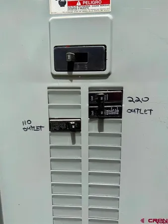 a view of a street with trees on both side of it