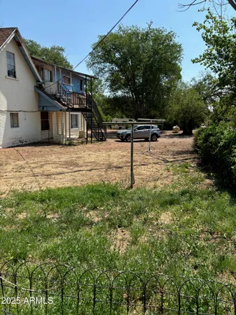 a view of a house with a patio