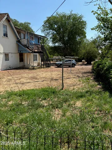a view of a house with a patio