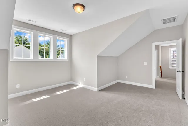a view of a hallway with closet