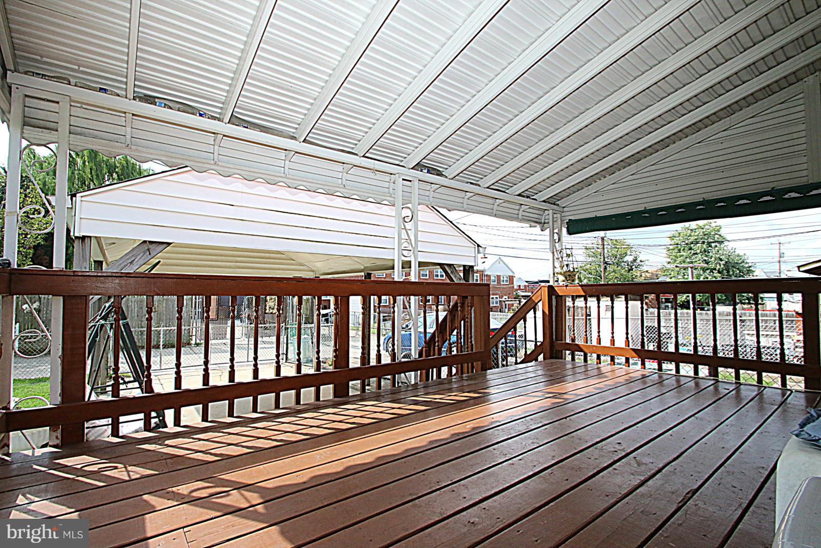 7877 Kavanagh Road Baltimore, MD 21222 - Photo 25 of 30 Covered Rear Deck